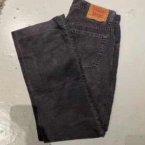 Levi's Charcoal Corduroy Pants